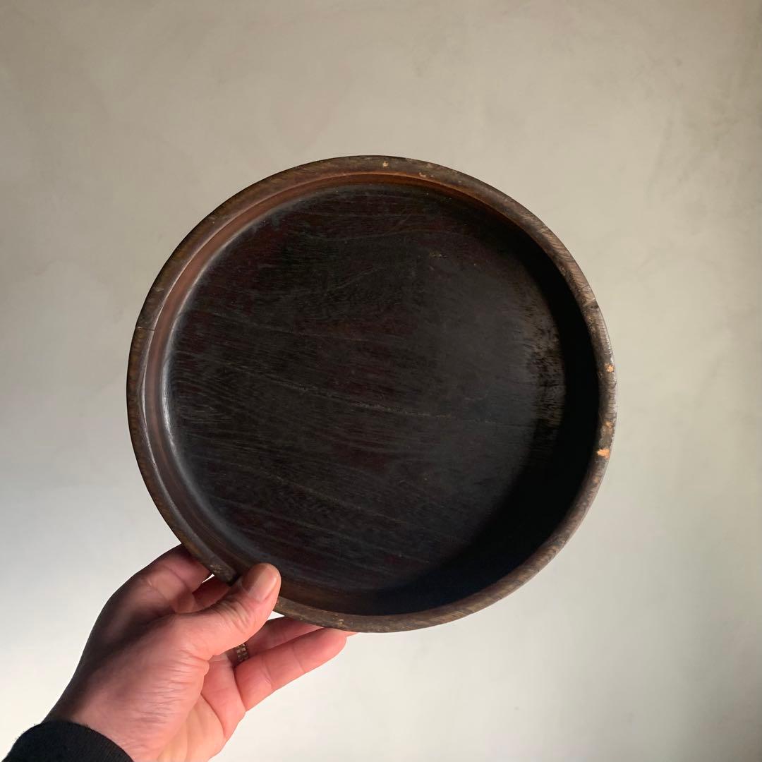 古い 小ぶり くりぬき盆 No.1 古道具 アンティーク