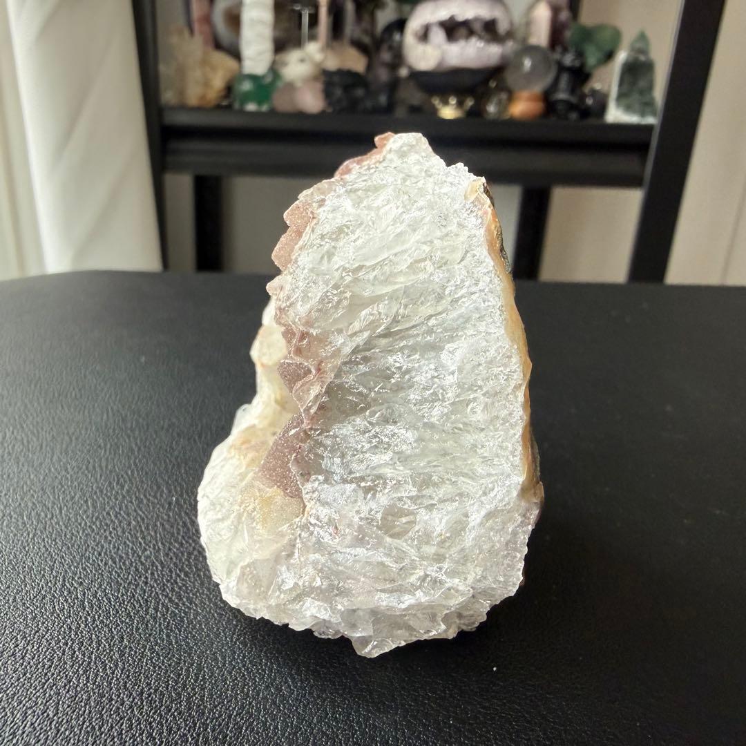 【KAORI】天然石シュガーアメジストの原石　置物　鉱物NO.021011