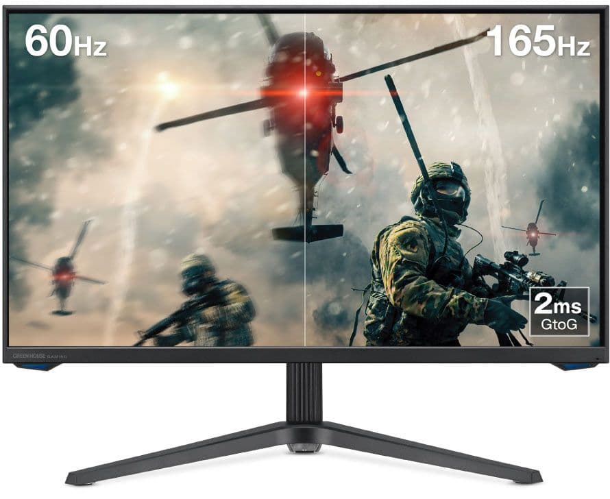 ⭕美品！グリーンハウス 27インチ 165Hz WQHDゲーミング ⭕️送料込！