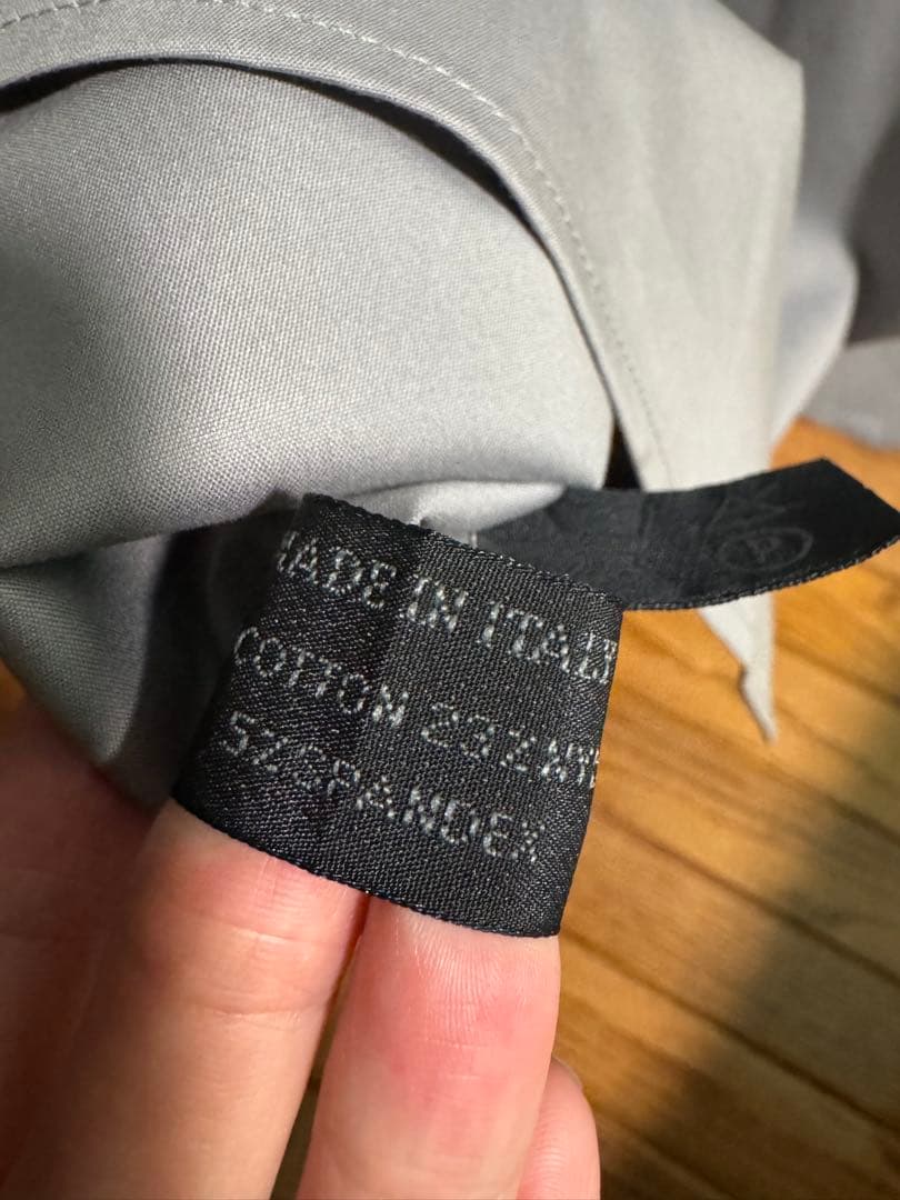 美品　ヴィンテージ　PRADA シャツ　グレーパープル