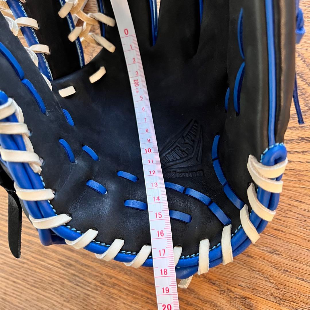 【未使用】Mizuno 軟式用グローブ 青/黒 収納袋付き