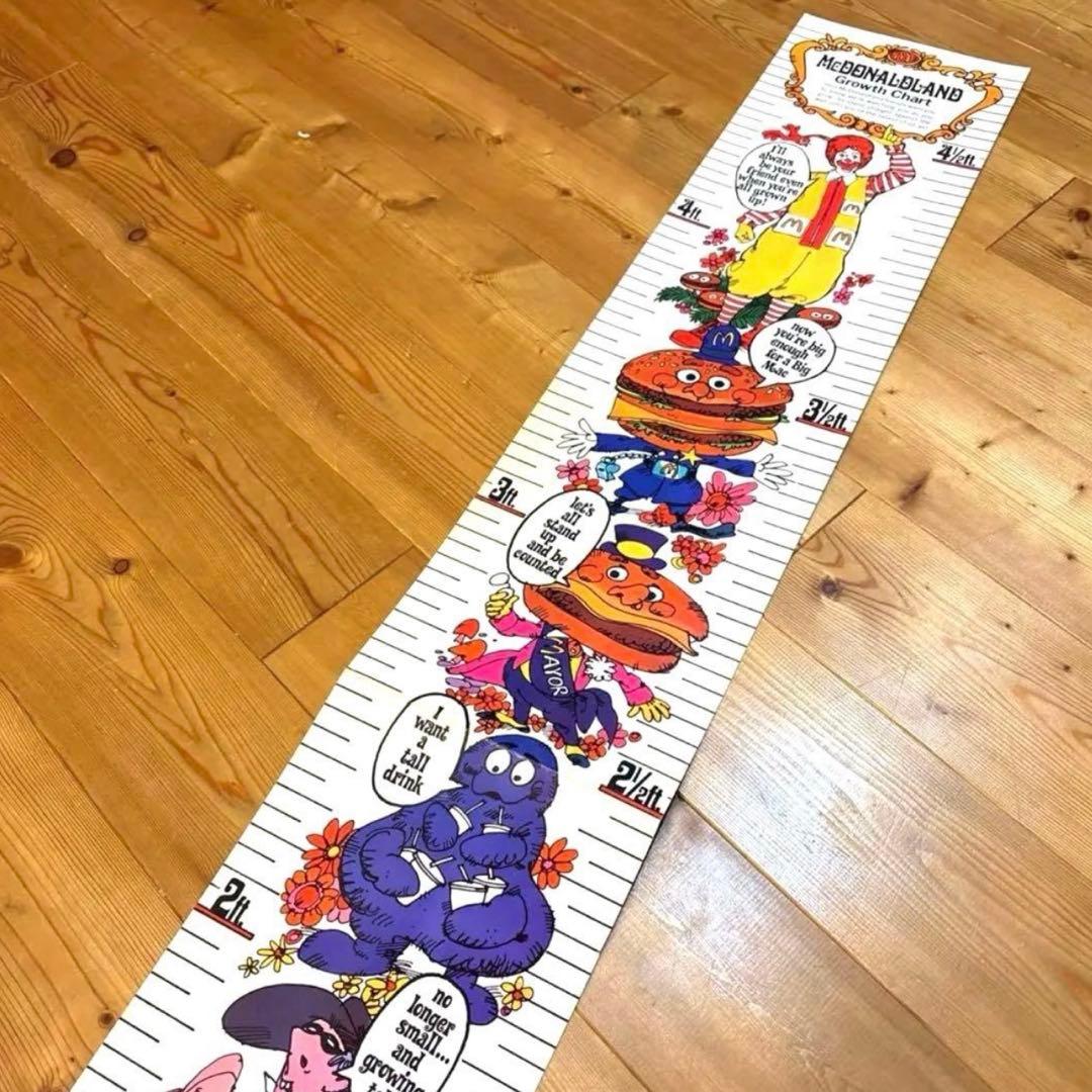 70s マクドナルドランド　キャラクター　身長計　ポスター　イービルグリマス