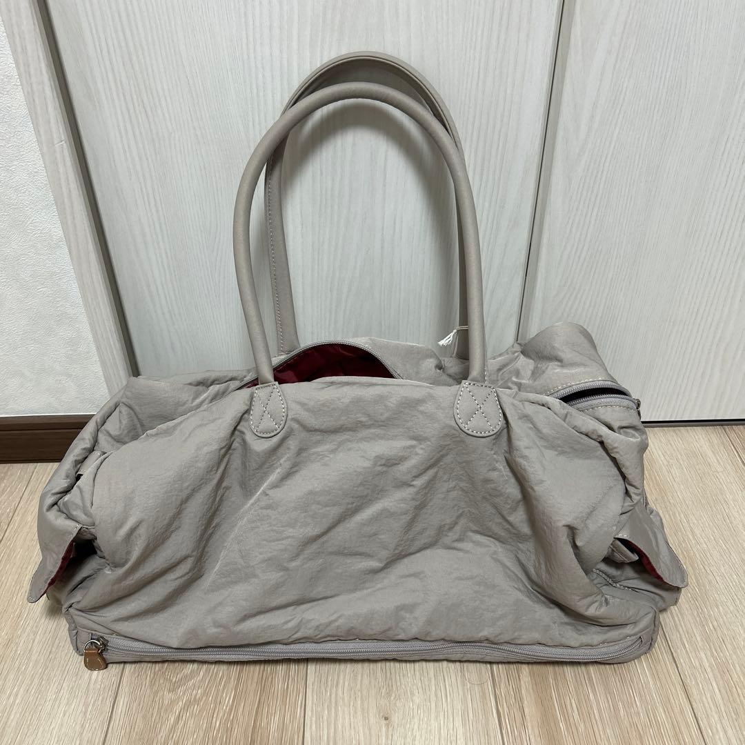 グレー ナイロン トートバッグ