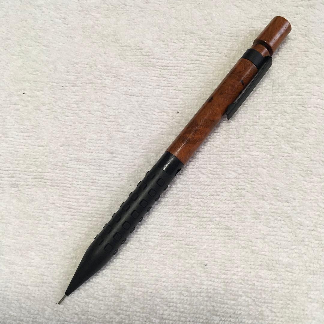 木軸SMASH(花梨こぶ) 木製グリップ付きシャープペンシル