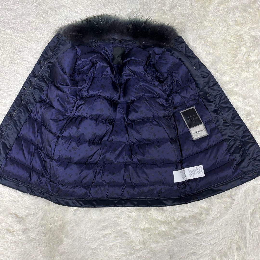 極美品　TATRAS 高級Rライン　ANGOLA 3サイズ　ファーモッズコート