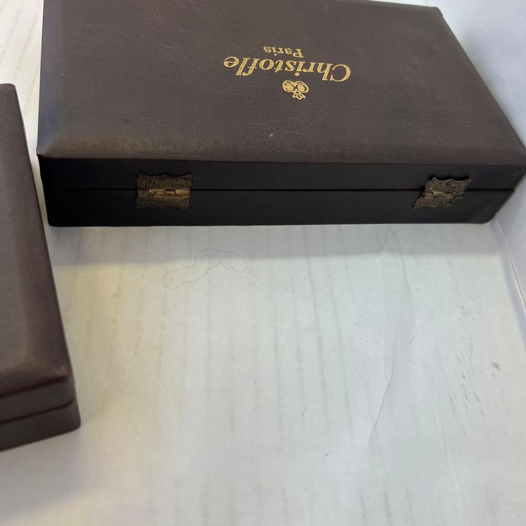 Christofle スプーンセット 2本入り　未開封1開封使用済1