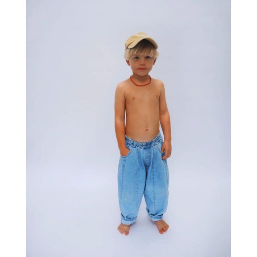 【新品・未使用】　ziggyzaza suki denim 4-5y