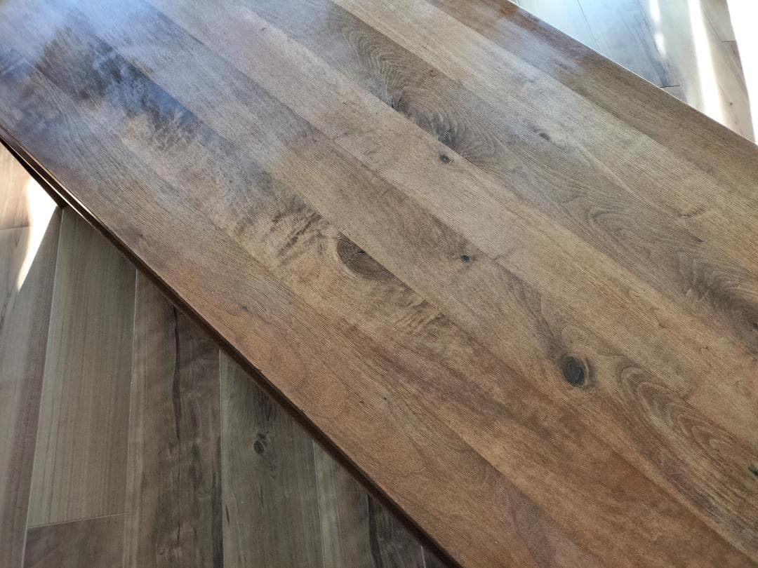 あや　レア 中棚付き ウォールナット 無垢 ローテーブル 板厚20mm