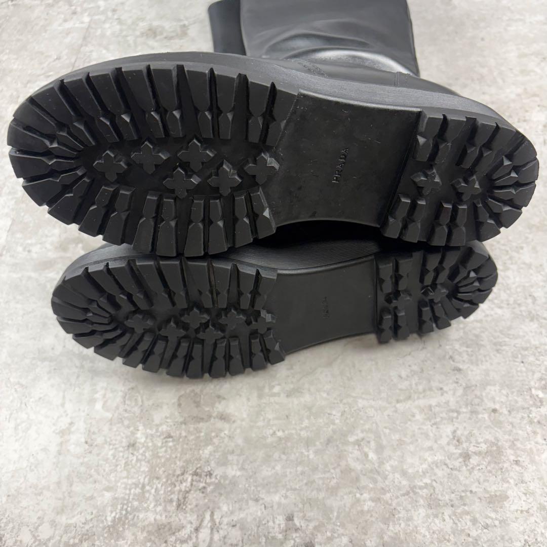 PRADASPORTS プラダスポーツ　レザー　ロングブーツ　39 ラグソール