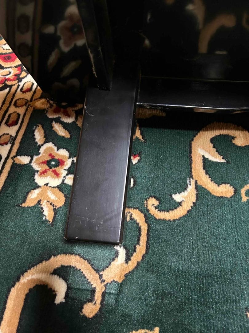 座卓　漆塗り　木曽漆　沈金