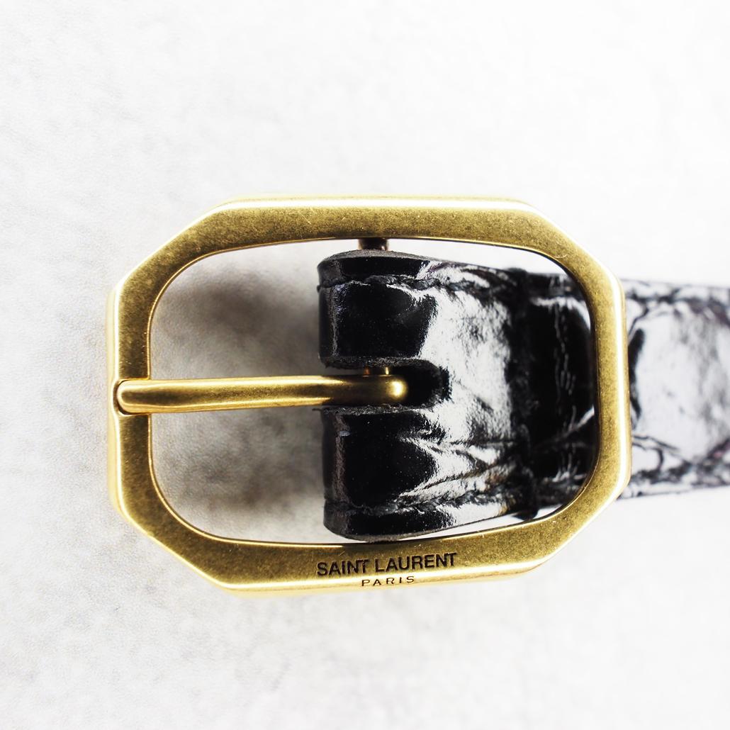 Saint Laurent Paris 21AW 22SS クロコ 型押しベルト