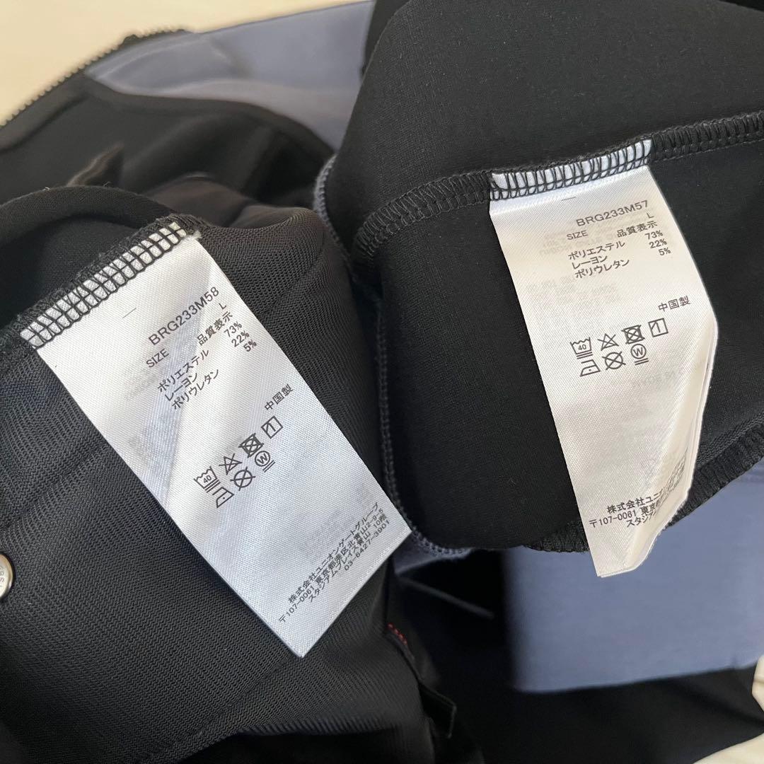 極美品★70,400円 メンズL ブリーフィング サイドロゴセットアップ 上下