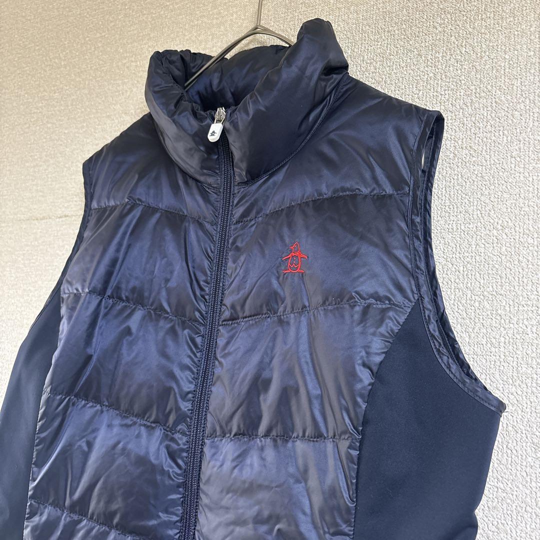 Munsingwear ダウン　ノースリーブワンピース ゴルフウェア　ネイビー