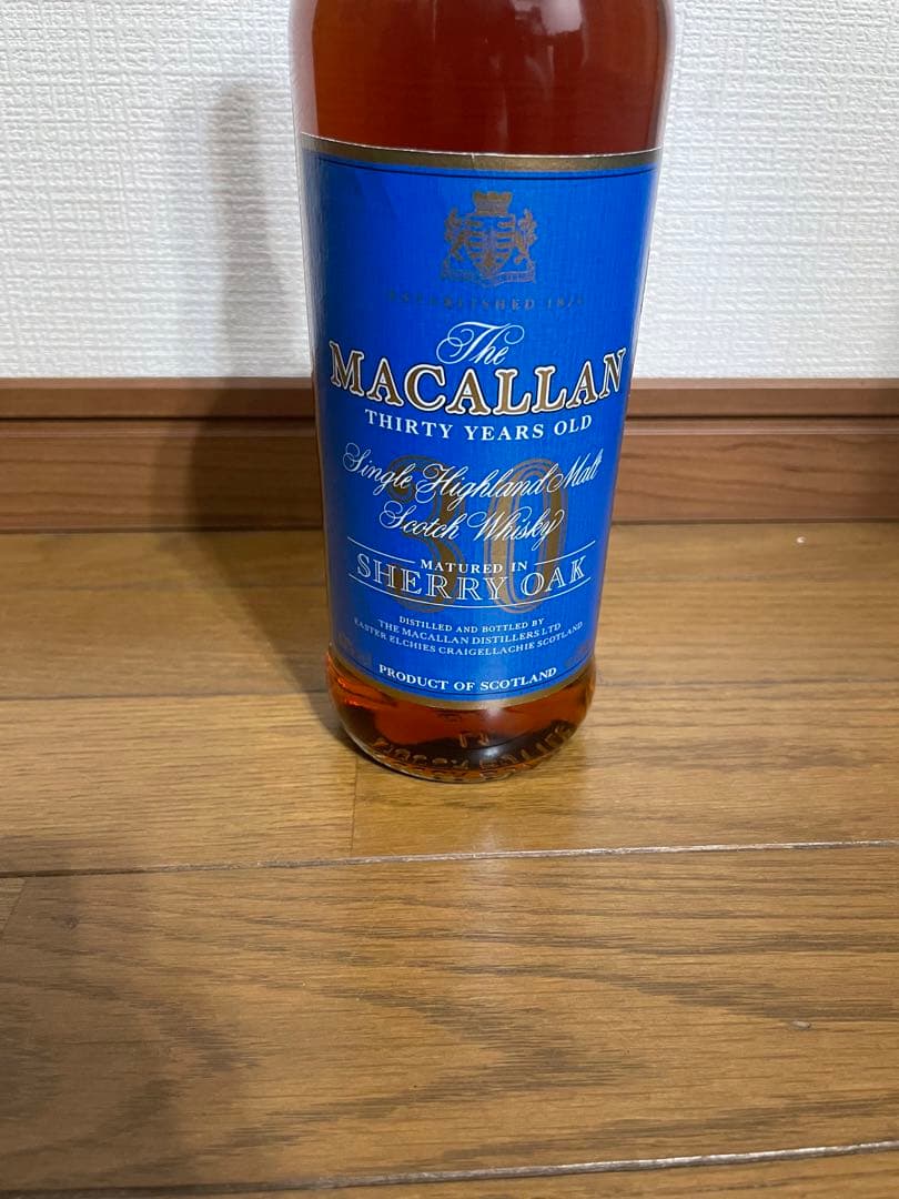 マッカラン 30年 シェリーオークカスク ブルーラベル 700ml 43%