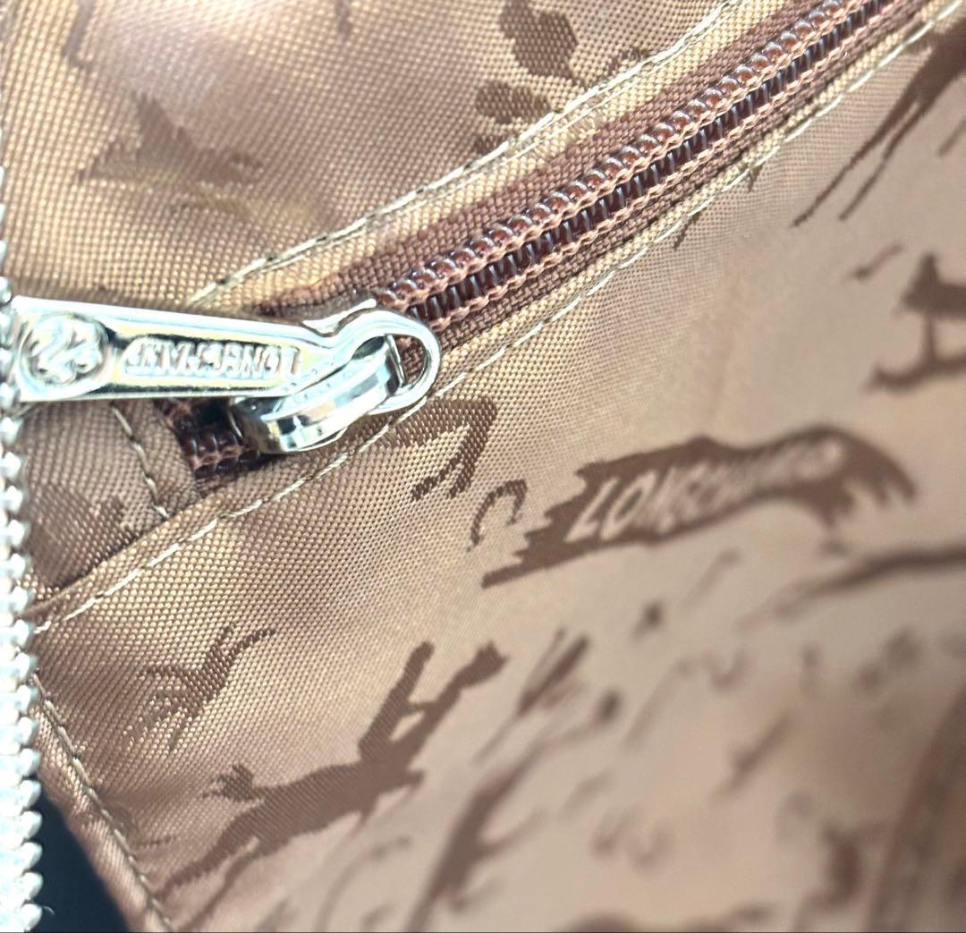 美品♡【ロンシャン】プリアージュキュイールL ベージュ