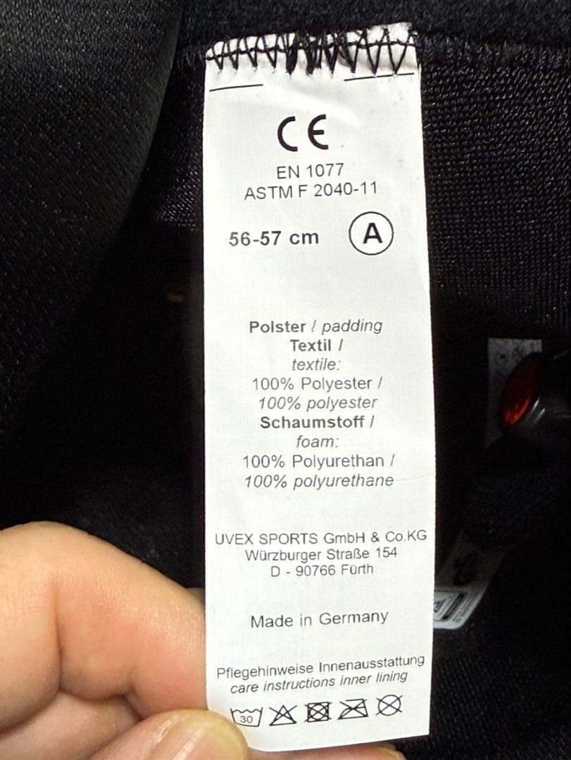 UVEX FIS認証　56~57㎝ 情熱のオレンジ色