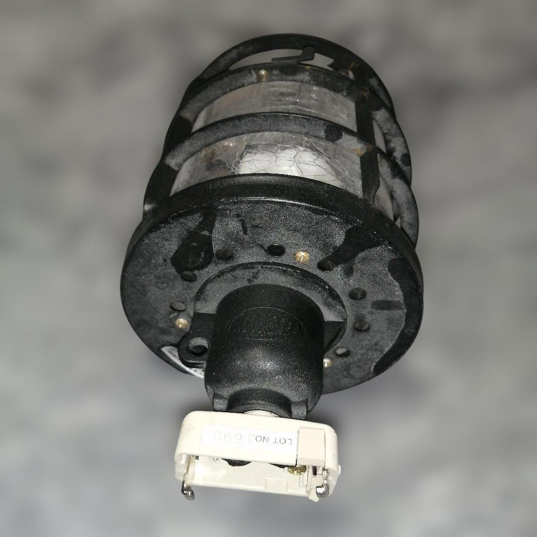 factory　船内レトロなアイアン×クラックガラスのシーリングライト　中古