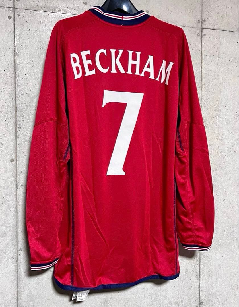 【新品/タグ付き】2002日韓W杯 イングランド代表 ♯7 ベッカム【Lサイズ】