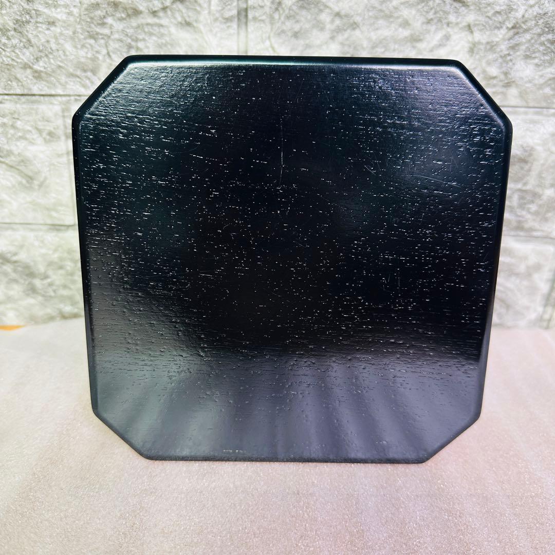 【茶道具　菓子器】縁高重　漆塗り　花鳥　中村湖彩作　5客