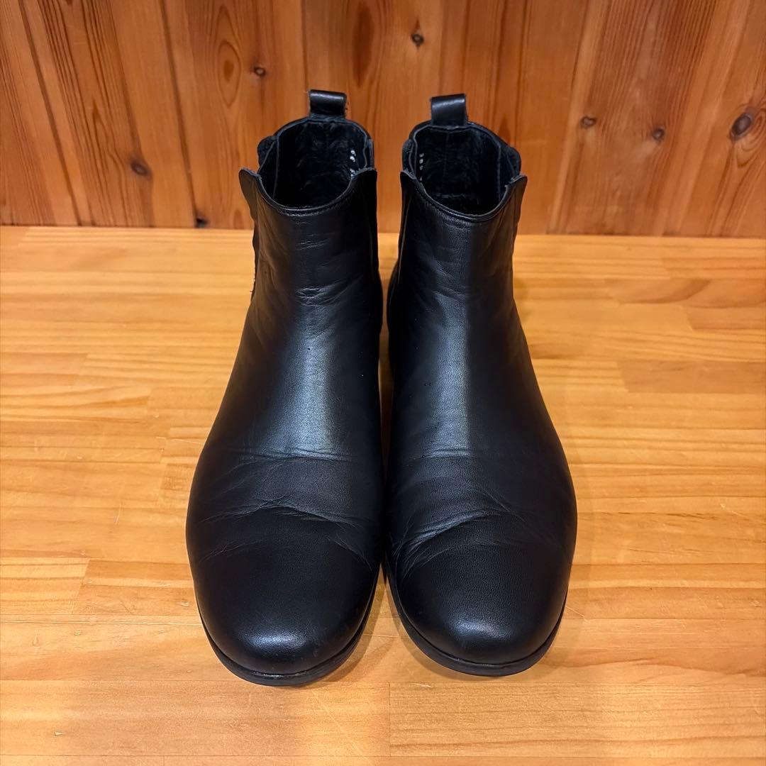 掲載2月末迄　ショセ トラベルシューズ サイドゴアブーツ 黒 39