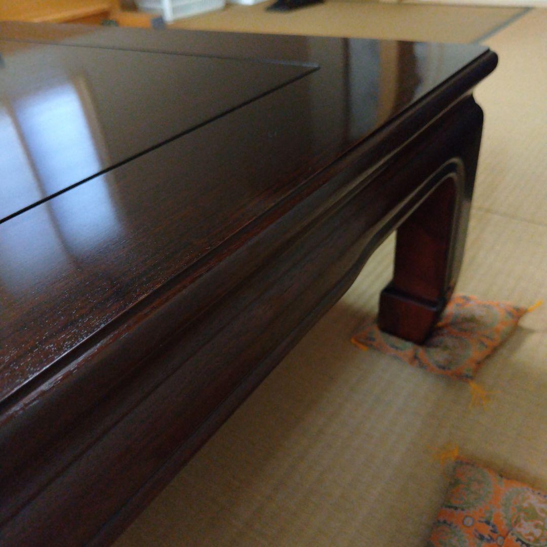 木製座卓 ダークブラウン (大阪伝統工芸手作り)