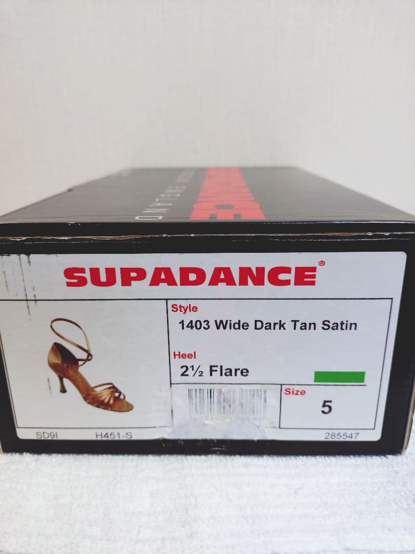 格安新品SUPA 1403ワイドサテンラテンシューズ