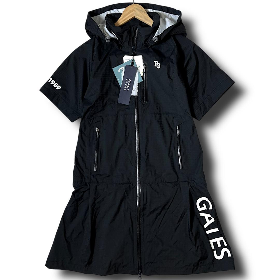 定価46,200円 0 パーリーゲイツ レインジャケット ワンピース ブラック