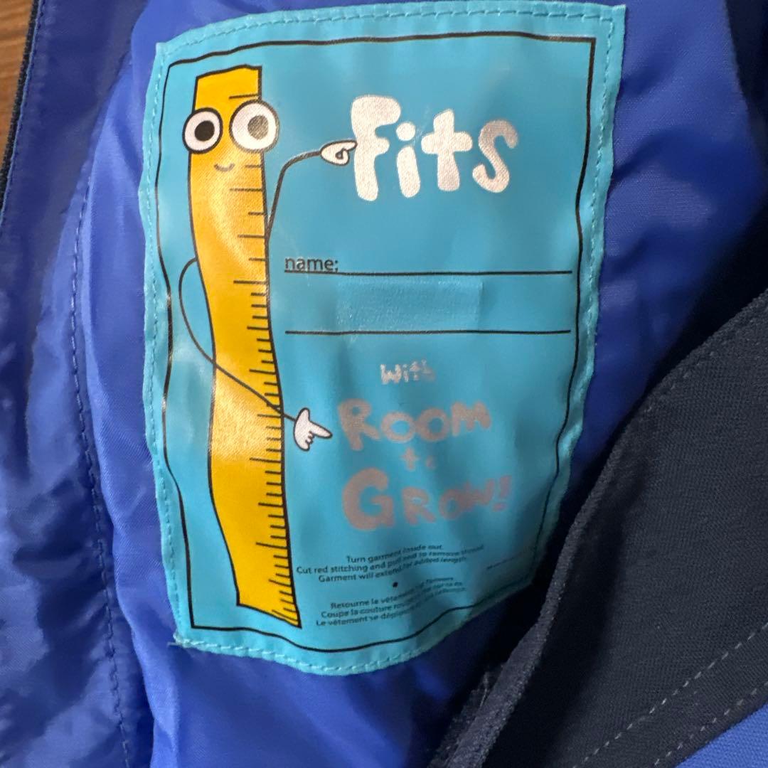 BURTON 子供用スキーウェア 4T ネイビー/ブルー 手袋セットキッズつなぎ