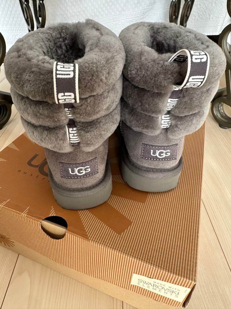 【美品】UGG グレー ムートンブーツ【最終値下げ】