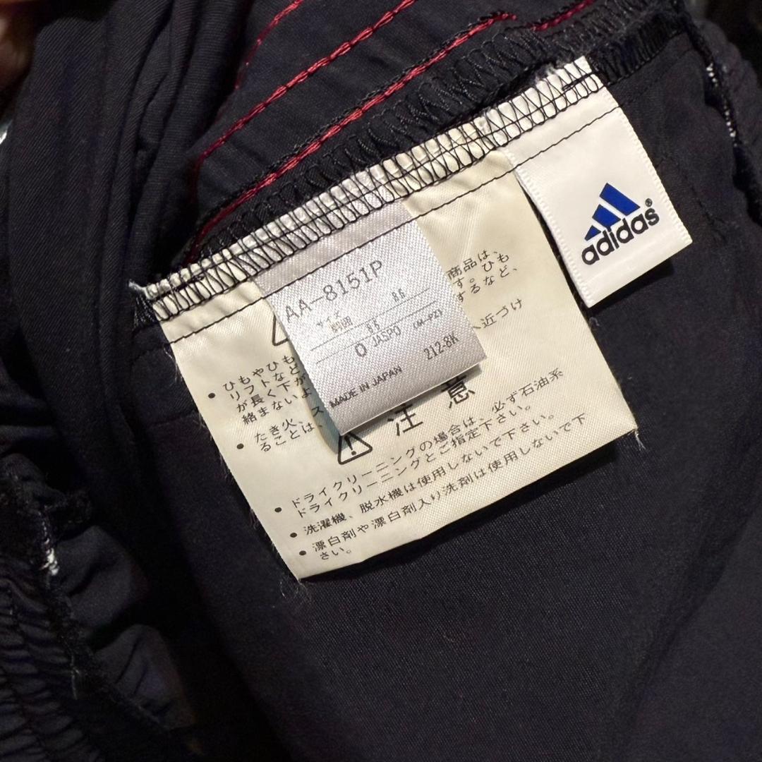 90s adidas トレフォイル刺繍 3ストライプ セットアップジャージM-L