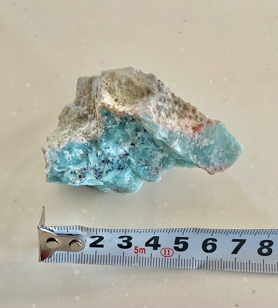 チョコミント模様　天然石 原石　ラリマー　103.5g パワーストーン