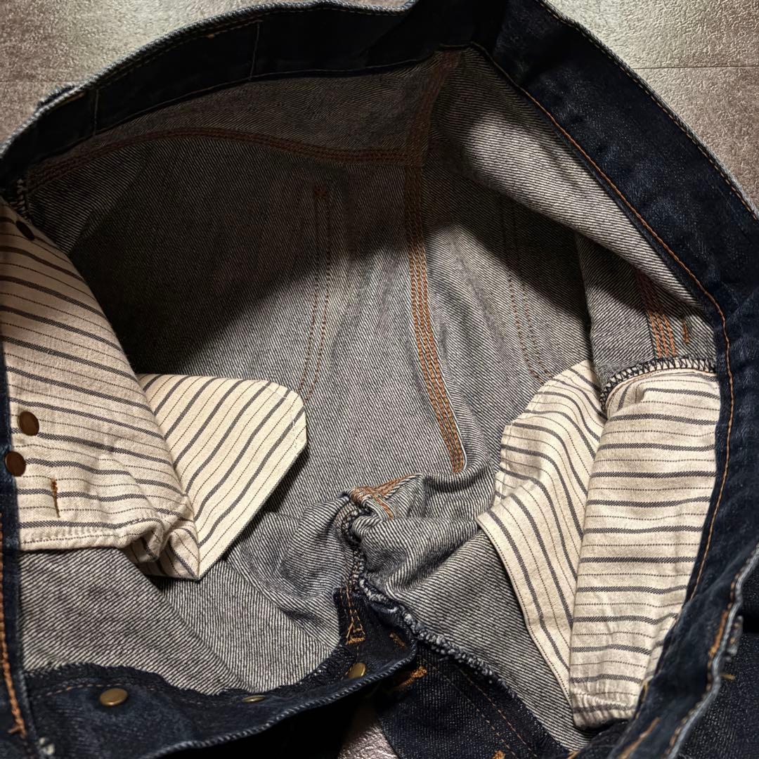 激レア グラッドハンド ストレートデニム 濃紺 ヒゲ 日本製 赤耳 y2k 30