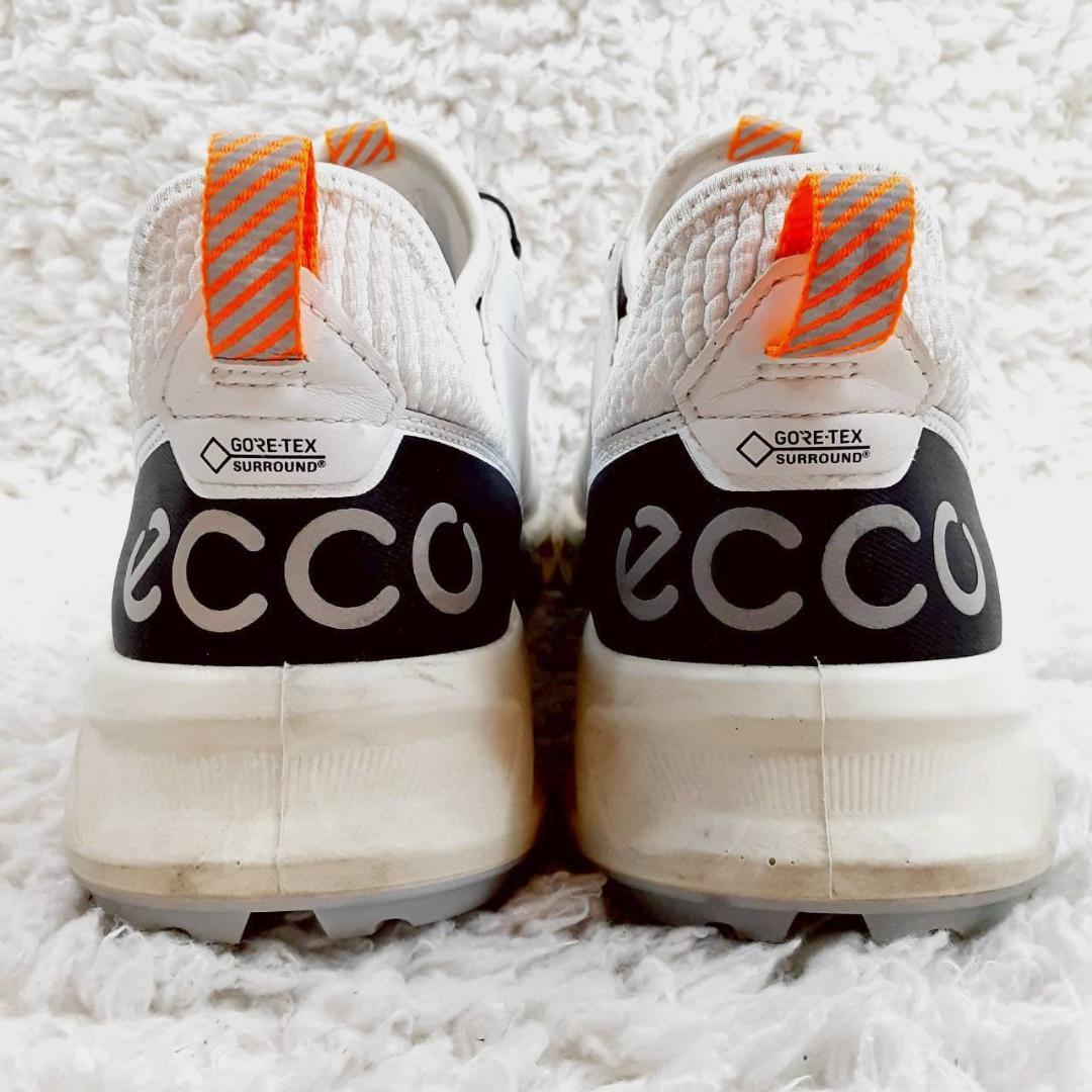 美品 28㎝◎ecco エコー ゴルフシューズ 白 GOLF BEOM C4