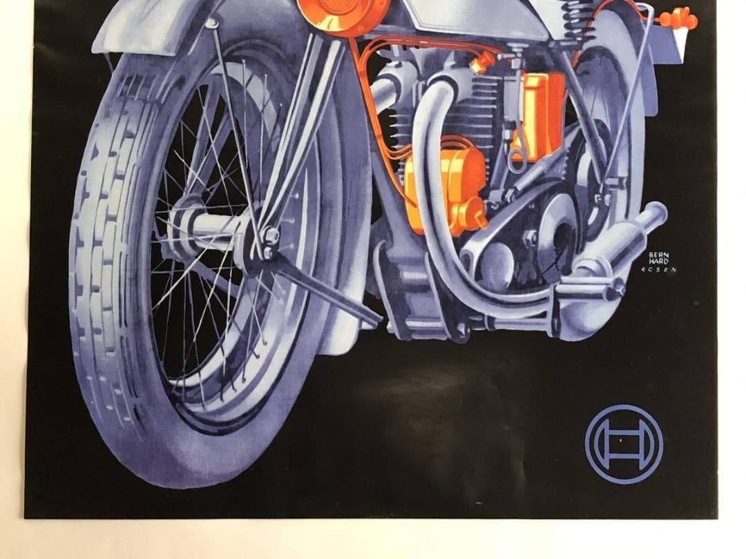 【 BOSCH 1960s ヴィンテージ・ポスター 】　当時物　69×50ｃｍ