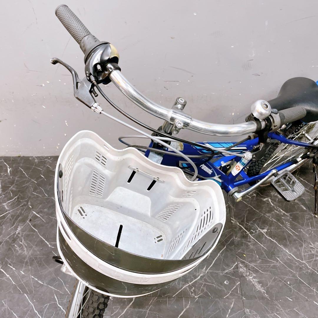 京都配送 鍵付き価格【924】《関西子供用自転車 パナソニック Zion ブルー