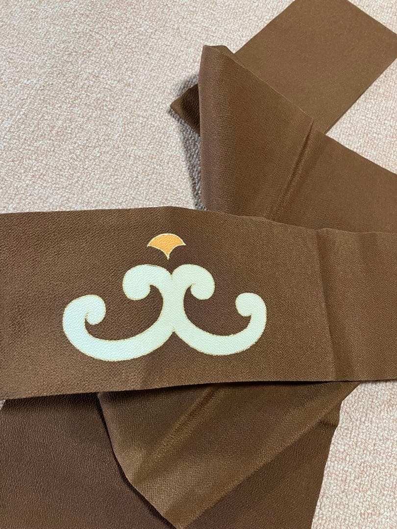 ④ 名古屋帯　ちりめん　志ま亀さん　唐草