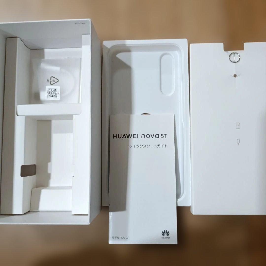 【箱無】HUAWEI nova5T 128GB YAL-L21パープル