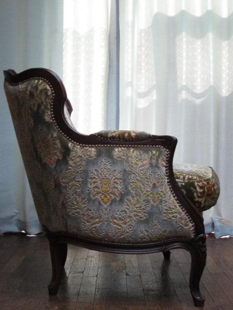 カリモク domani ドマーニ Louis XV 1人掛け ソファ 定価46万