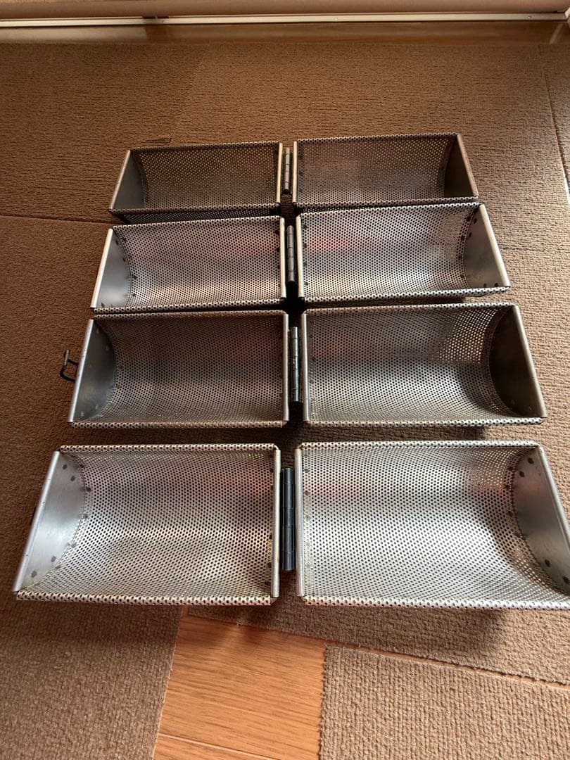 JHBS 丸メッシュ焼き型　ラウンドパン型　4個セット