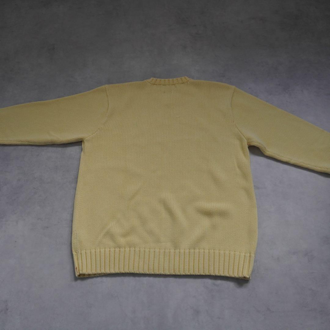 【90s】poloralphlaurenラルフローレン VネックコットンニットM