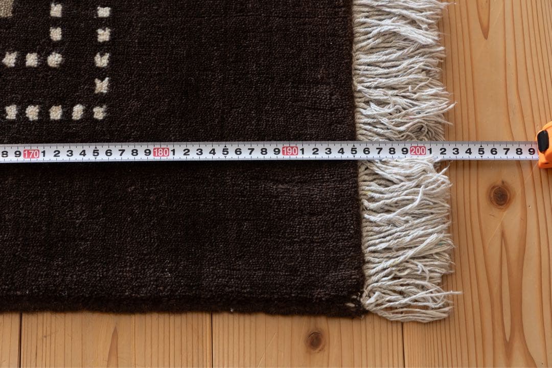 【美品】ギャッベ 150×200 a.depecheオリジナル ウール ラグ