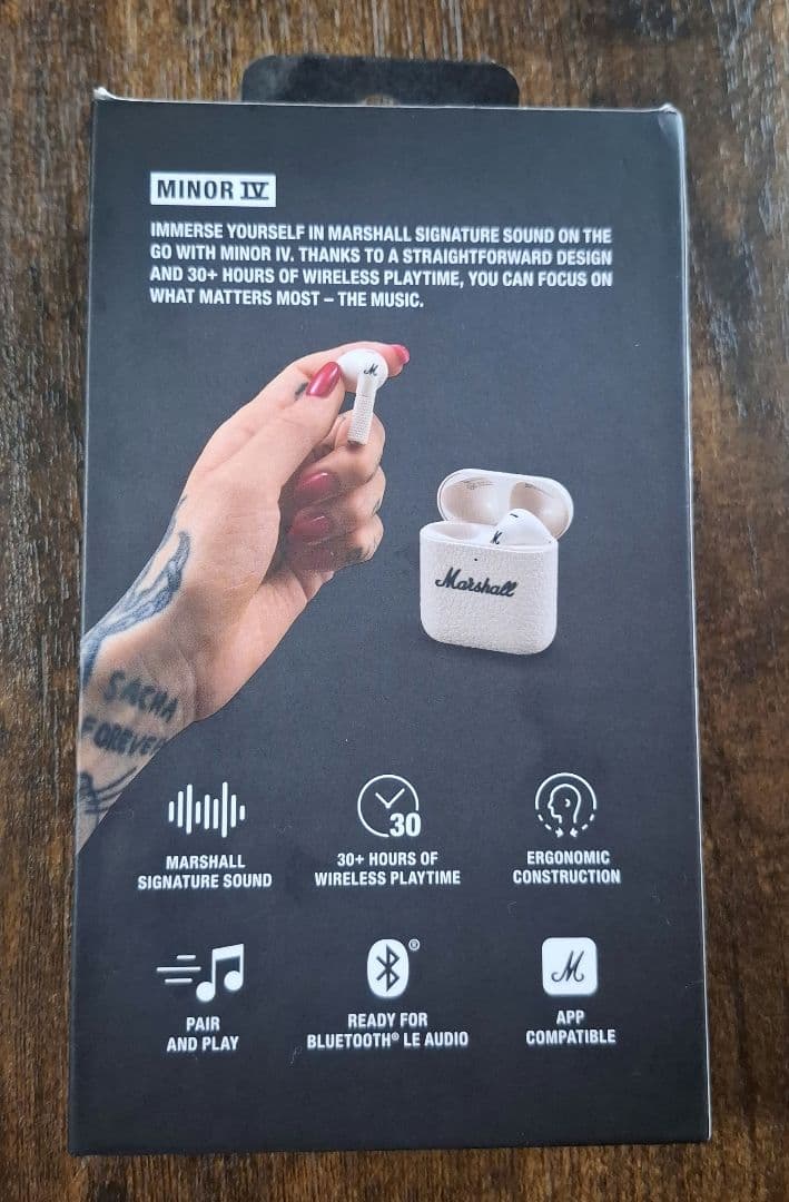 s*r様 Marshall Minor IV Cream ワイヤレスイヤホン