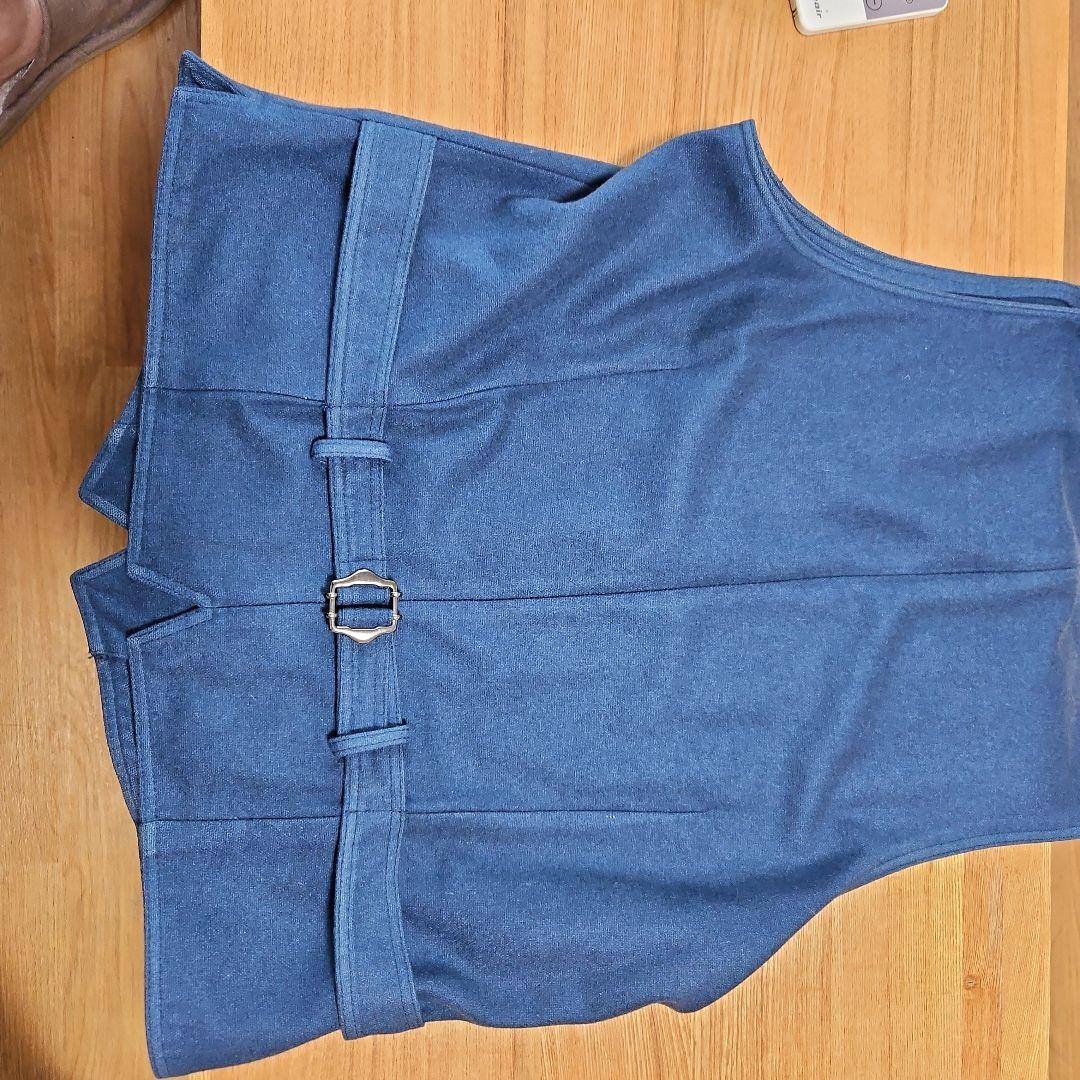 【新品に近い】ラルディーニ　秋冬ジレ　カシミア100%　S44　定価約9万円