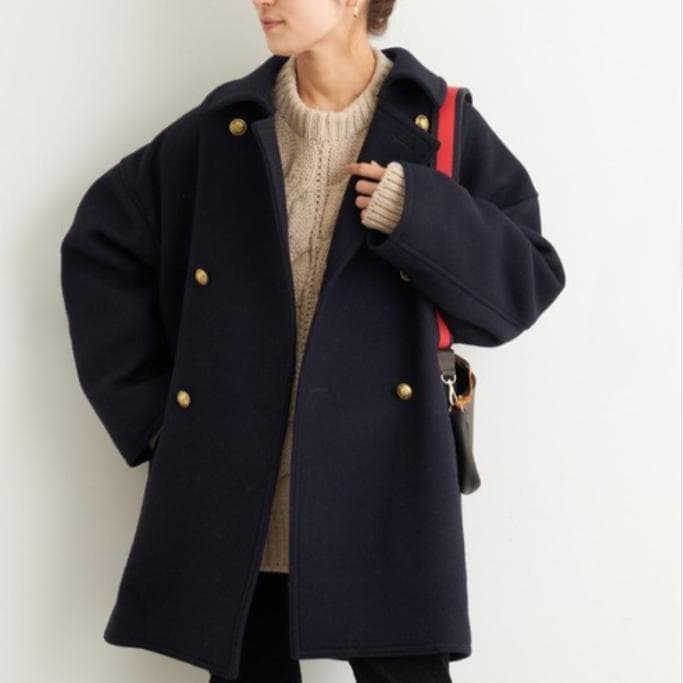 美品　FRAMeWORK　フレームワーク　Super 100ダブルクロスPコート