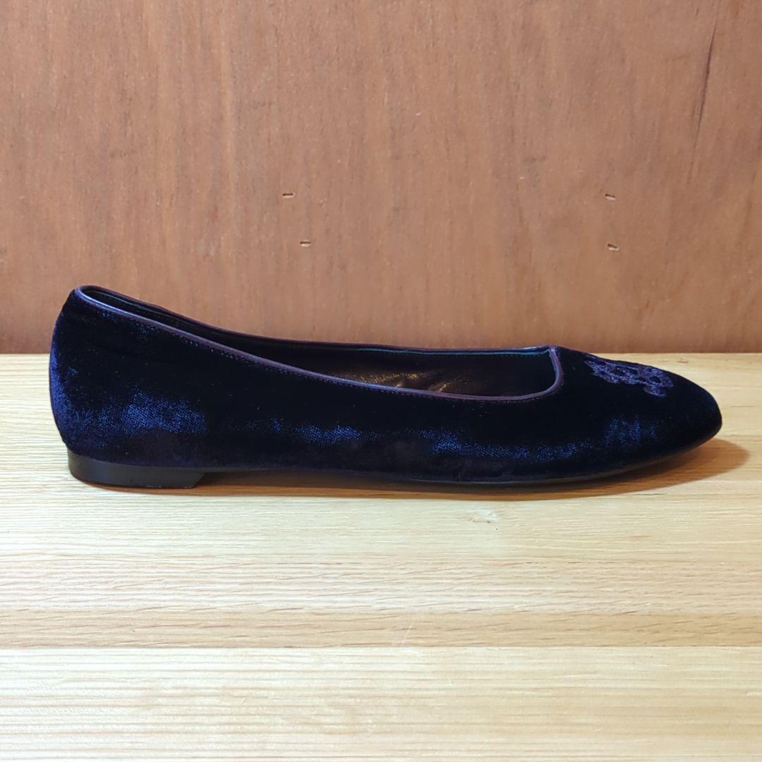 美品★ラルフローレン バレエ　フラットシューズ パンプス 紫