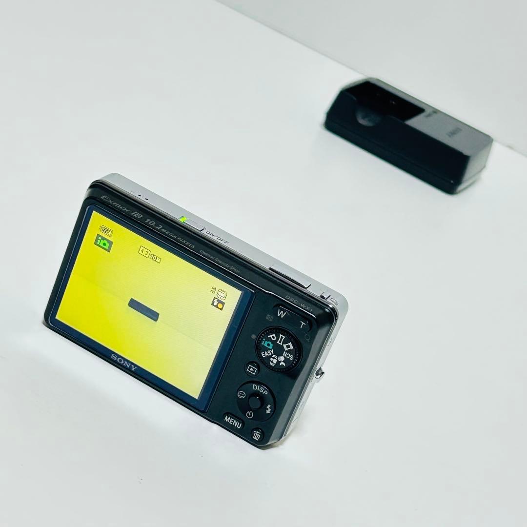 【外観極美品】SONY デジカメ Cyber-shot DSC-WX1 シルバー