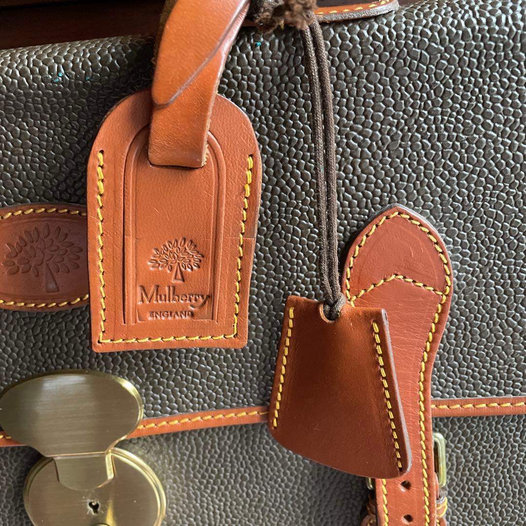 英　マルベリー　Mulberry ビジネスバッグ　イタリア製　美品