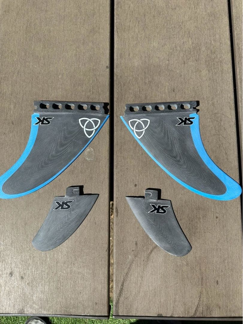 サーフボードミッドレングス　ツインザーSKフィンセット