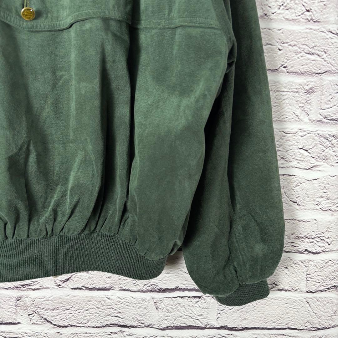 Vintage スウィングトップ スエード Lsize 裏地チェック 豪華ボタン