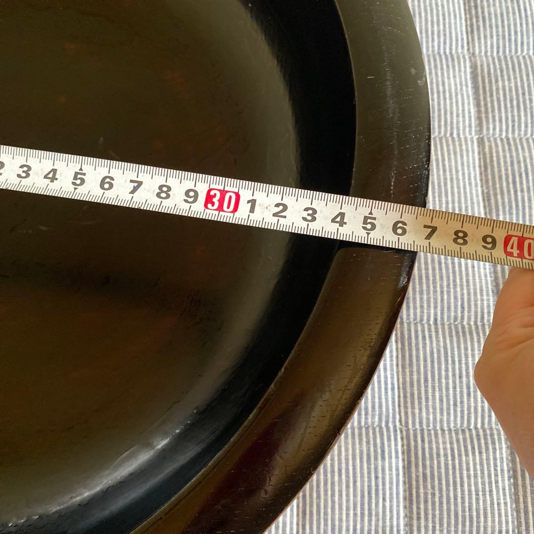 信州木曽　くり貫き　こね鉢　そば打ち　漆塗り　直径40センチ 木鉢 木製 レトロ